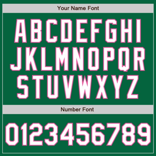 Authentisches Baseball-Custom-Trikot Kelly Grün Weiß-Pink Authentisches Baseball-Custom-Trikot Kelly Grün Weiß-Pink