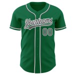 Steel Authentic Baseball Green Jersey Custom Kelly Grau-Weiß Steel Authentic Baseball Green Jersey Custom Kelly Grau-Weiß
