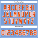 Benutzerdefiniertes Blau-Orange-Weißes Baseball-Puder-Trikot Authentic Benutzerdefiniertes Blau-Orange-Weißes Baseball-Puder-Trikot Authentic