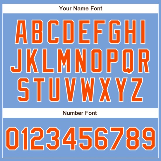 Benutzerdefiniertes Blau-Orange-Weißes Baseball-Puder-Trikot Authentic Benutzerdefiniertes Blau-Orange-Weißes Baseball-Puder-Trikot Authentic