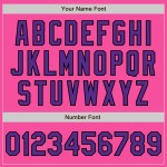 Baseball Authentic Custom Lila-Schwarz Trikot Pink