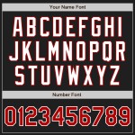 Split Schwarz Jersey Baseball Authentische Custom Rot-Grau Mode Split Schwarz Jersey Baseball Authentische Custom Rot-Grau Mode