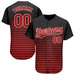 Muster Authentische 3D Design Rot-Weiß Custom Jersey Schwarz Baseball Muster Authentische 3D Design Rot-Weiß Custom Jersey Schwarz Baseball