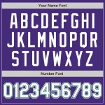 Benutzerdefiniertes White-Kelly Authentic Lila Baseballtrikot Grün