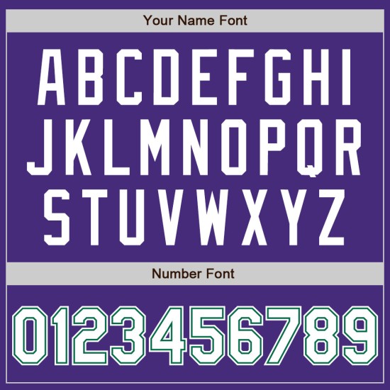 Benutzerdefiniertes White-Kelly Authentic Lila Baseballtrikot Grün