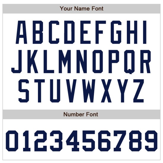 Jersey Navy Weiß Nadelstreifen Orange Custom Baseball Authentic