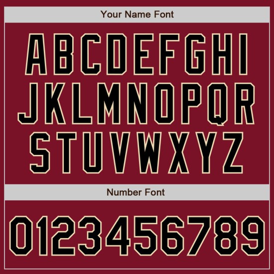 Jersey Custom Authentic Cream Baseball Schwarz-City Crimson