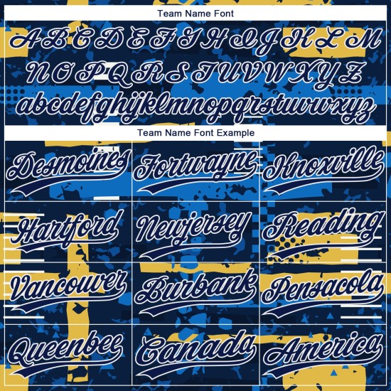 Marine-Gold Muster Design Marine authentische Jersey 3D Custom Baseball Marine-Gold Muster Design Marine authentische Jersey 3D Custom Baseball