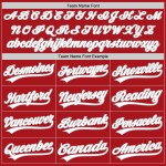 Rotes Trikot Custom Weiß-Grau Baseball Authentic Rotes Trikot Custom Weiß-Grau Baseball Authentic