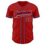 Baseball Authentic Red Custom Trikot Rot-Marineblau Baseball Authentic Red Custom Trikot Rot-Marineblau