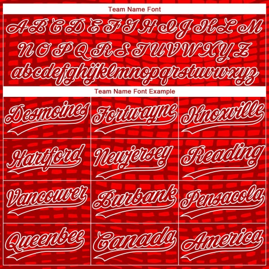 Authentisches Musterdesign 3D Baseball Rot-Weiß Trikot Custom Rot Authentisches Musterdesign 3D Baseball Rot-Weiß Trikot Custom Rot