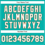 Authentisches Weiß-Orange Custom Jersey Baseball Aqua Authentisches Weiß-Orange Custom Jersey Baseball Aqua