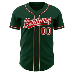 Rot-Weiß Baseball Authentic Jersey Grün Custom