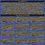 Muster 3D Baseball Schwarz-Gold Design Licht Benutzerdefinierte Blau Jersey Muster 3D Baseball Schwarz-Gold Design Licht Benutzerdefinierte Blau Jersey