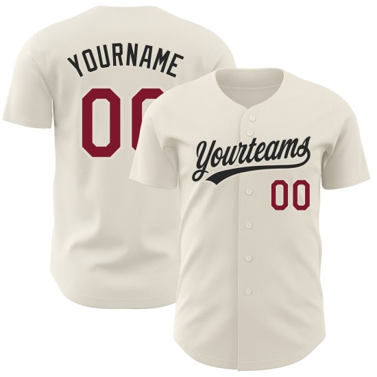 Baseball Creme Jersey Purpur-Schwarz Authentic Custom Baseball Creme Jersey Purpur-Schwarz Authentic Custom