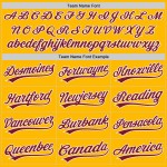 Baseball Crimson-Weißgold Authentic Custom Jersey