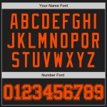 Jersey Baseball Custom Orange Authentic Schwarz Jersey Baseball Custom Orange Authentic Schwarz