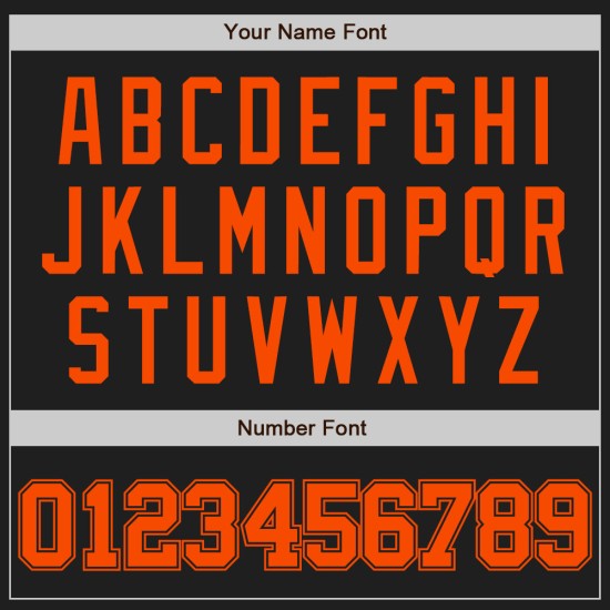 Jersey Baseball Custom Orange Authentic Schwarz Jersey Baseball Custom Orange Authentic Schwarz