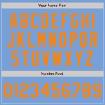 Blue Bay Light Authentic Baseballtrikot, individuell gestaltet, Orange Blue Bay Light Authentic Baseballtrikot, individuell gestaltet, Orange