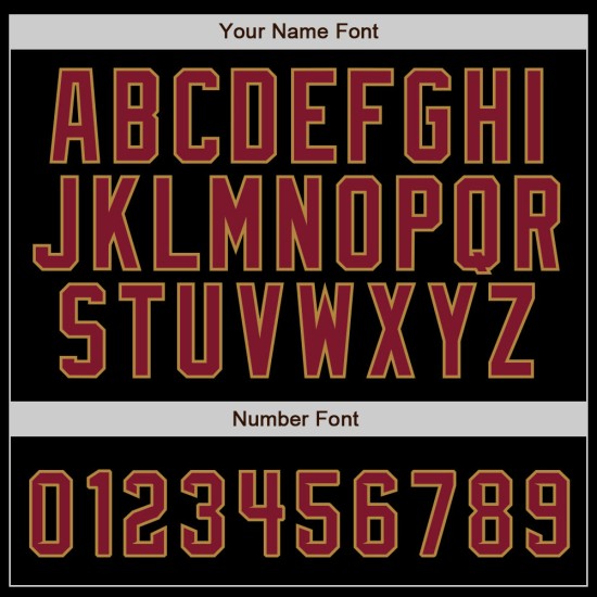 Nadelstreifen authentische benutzerdefinierte Crimson-Old Gold Gold Baseball schwarz Jersey alt Nadelstreifen authentische benutzerdefinierte Crimson-Old Gold Gold Baseball schwarz Jersey alt