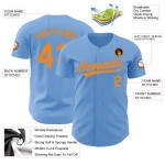Blue Bay Light Authentic Baseballtrikot, individuell gestaltet, Orange Blue Bay Light Authentic Baseballtrikot, individuell gestaltet, Orange